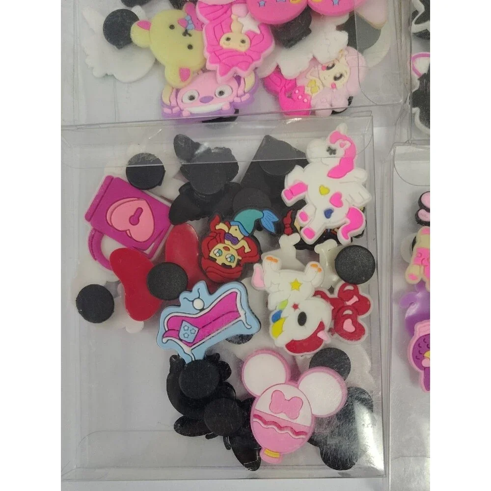 4 Packages Of Colorful Shoe Charms